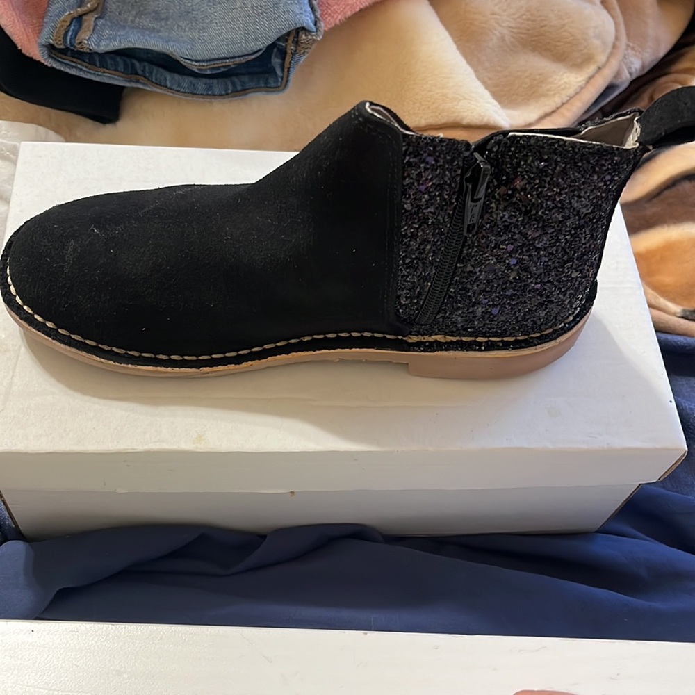 Childrenchic black and glitter boots